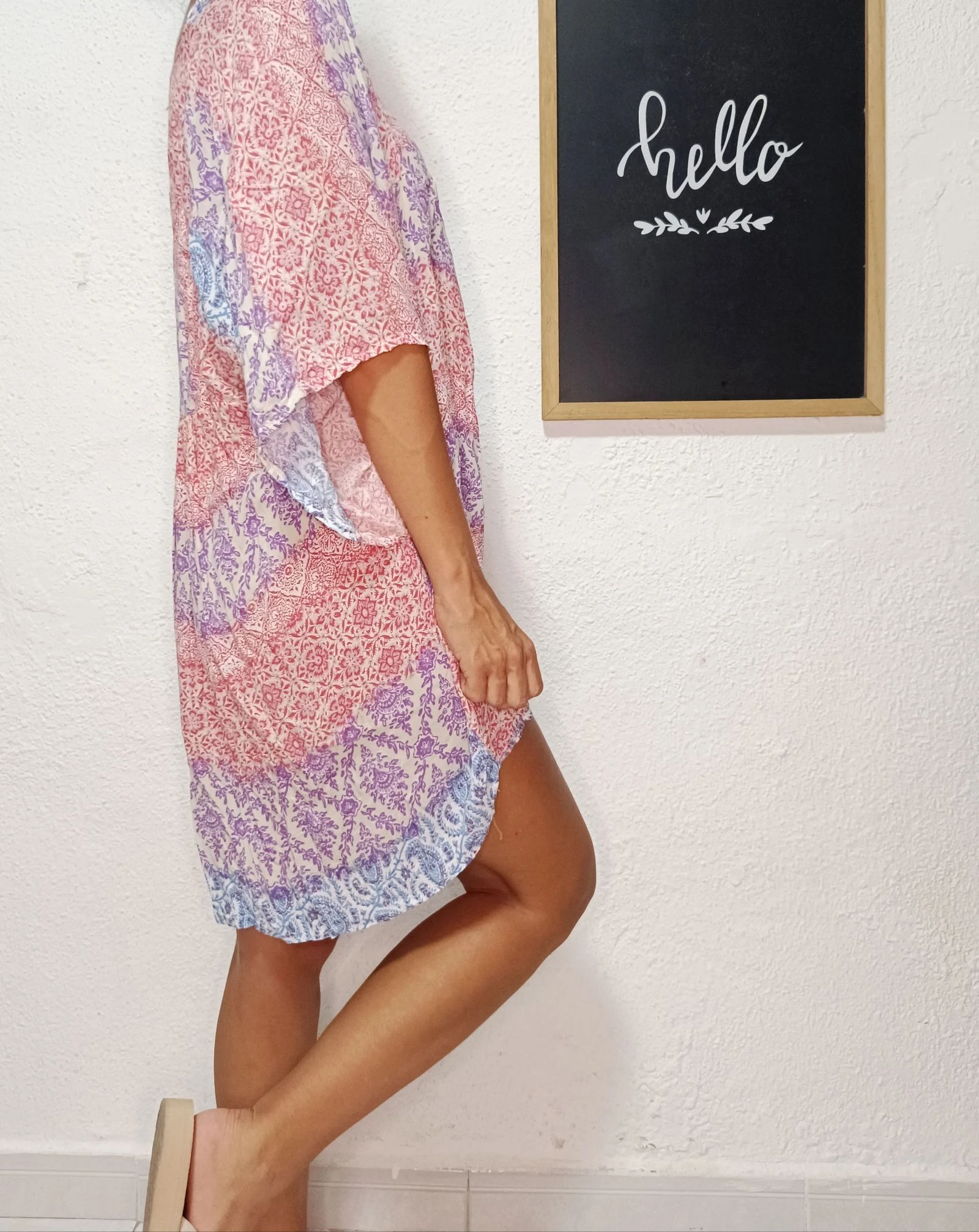Vloeiende caftan voor dames, veelkleurig – photo 2
